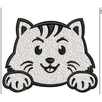 Cat Embroidery Design