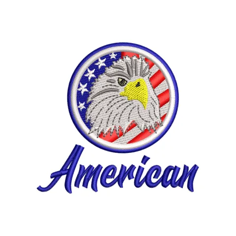 Americans Embroidery Design