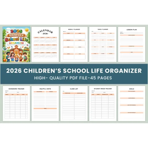 Children's School Life Planner