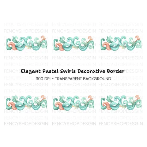 Elegant Swirls Clipart Bundle
