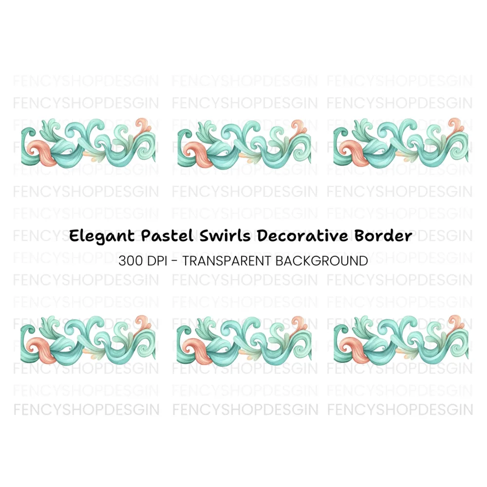 Elegant Swirls Clipart Bundle