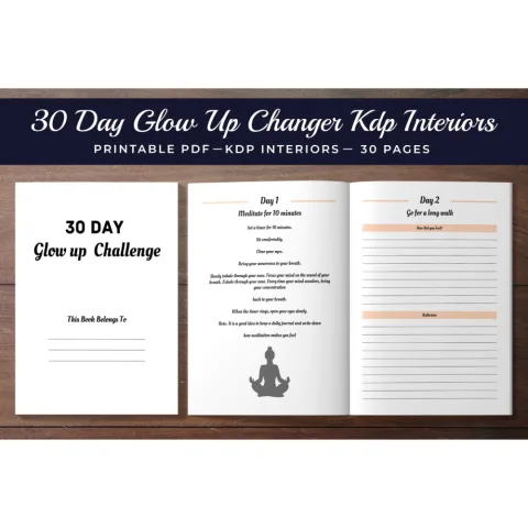 Day Glow Up Challenge Planner