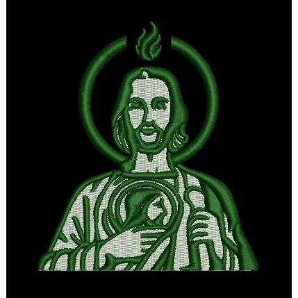 Emerald Saint Icon Embroidery Design