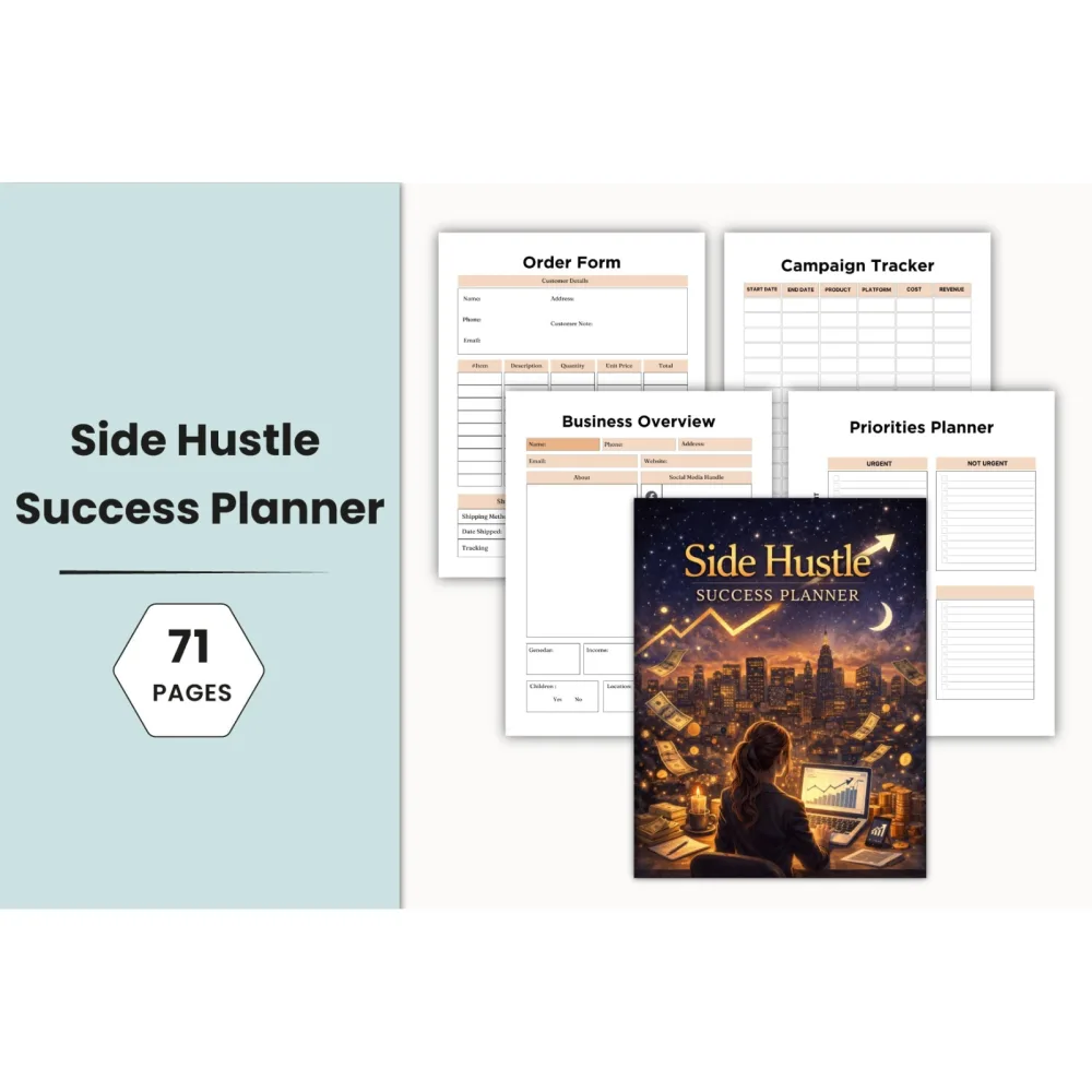 Side Hustle Success Planner