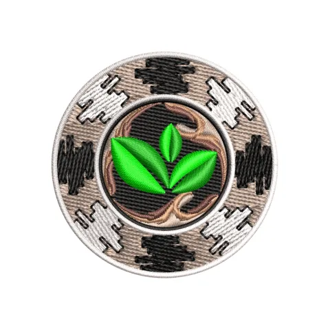 Nature Art Embroidery Design