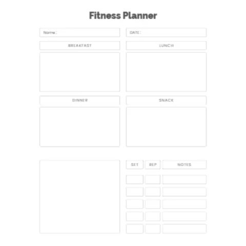Fitness Planner Bundle