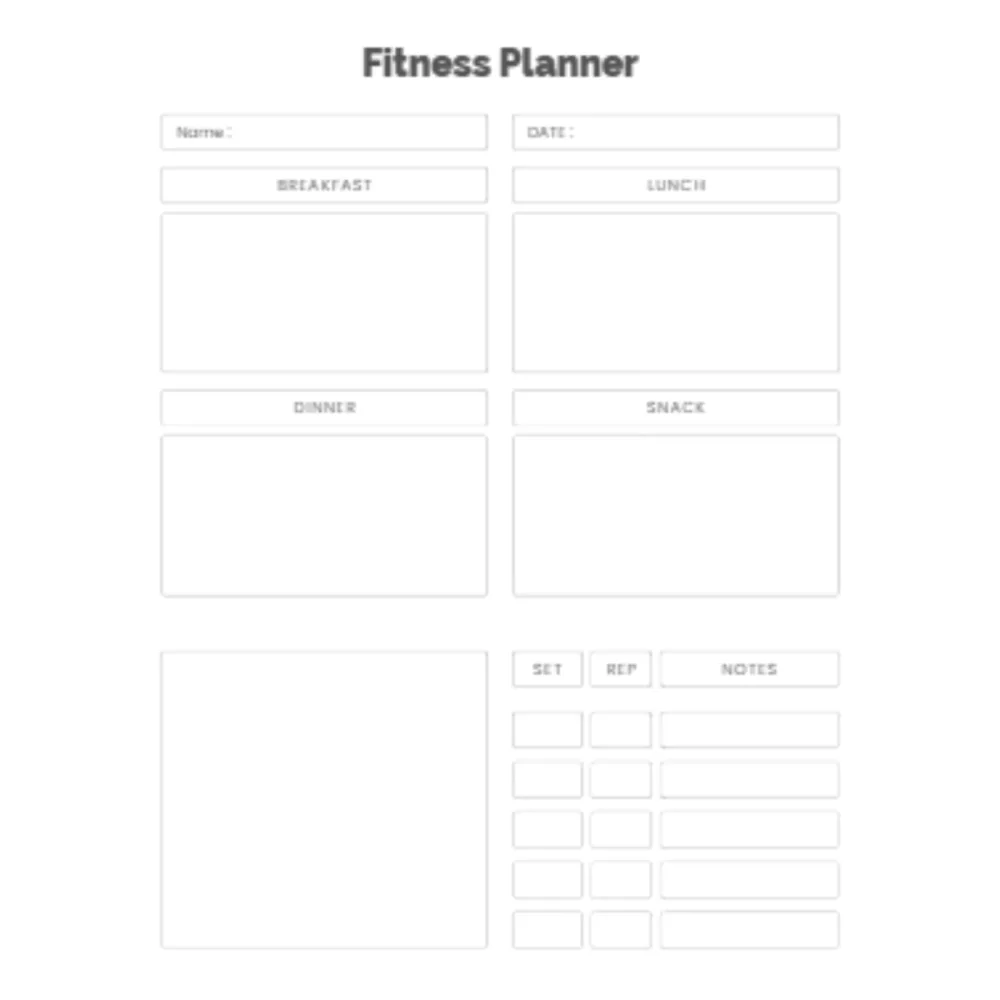 Fitness Planner Bundle