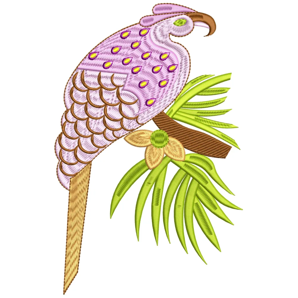 Multi Sparrow Embroidery Design
