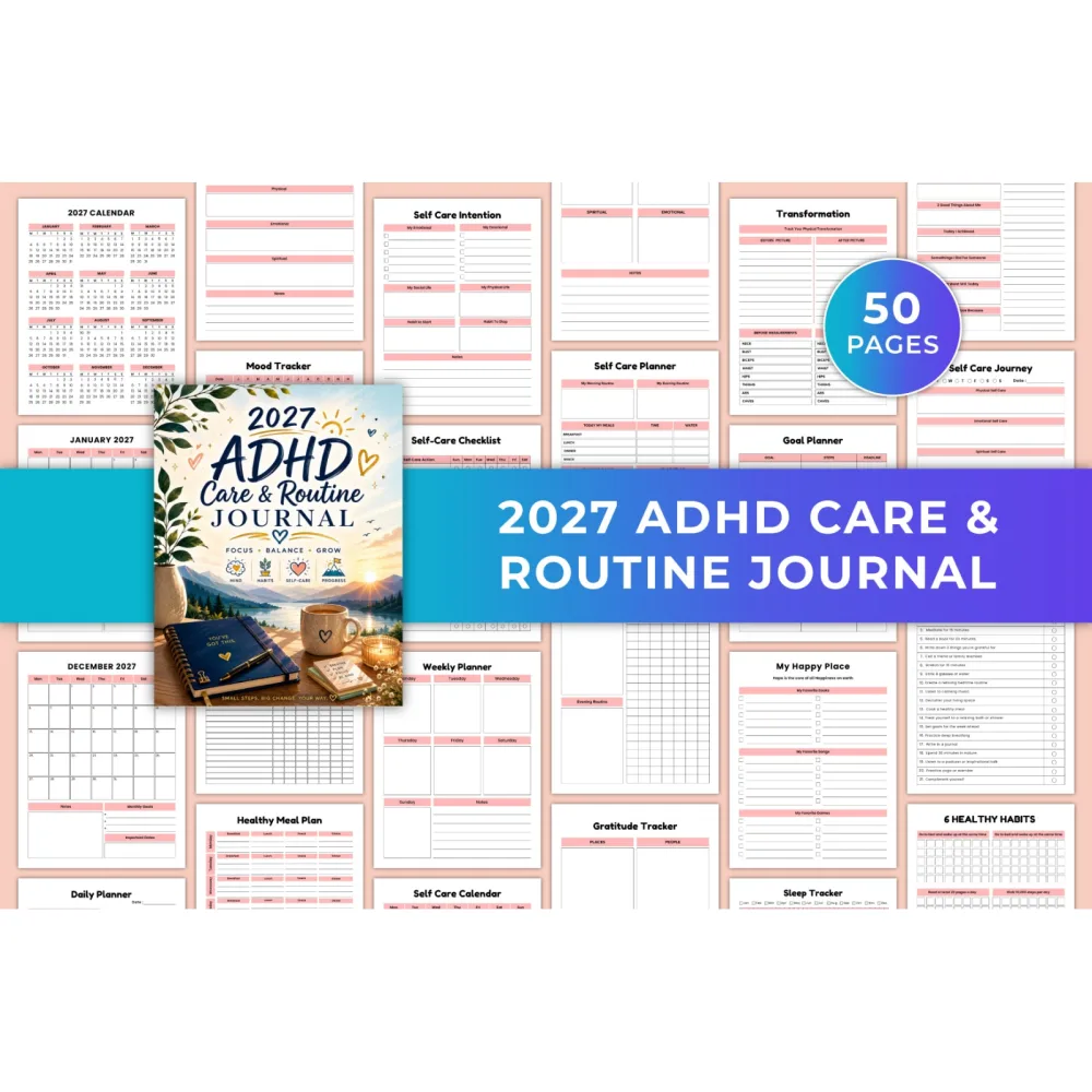 Adhd Care Routine Journal