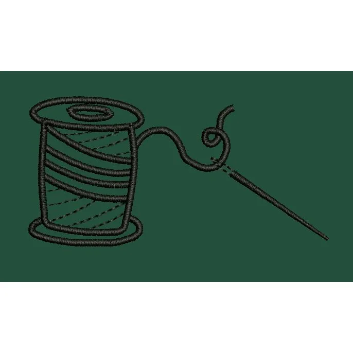 Thread & Needle Embroidery Design