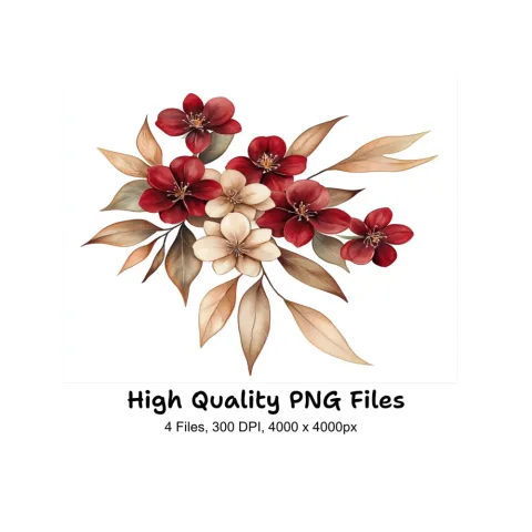Floral Clipart Bundle
