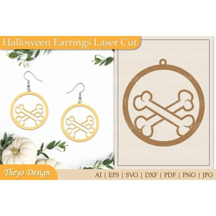 Halloween Earrings SVG Bundle