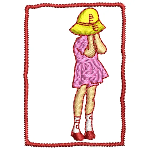 Littlegirl Embroidery Design