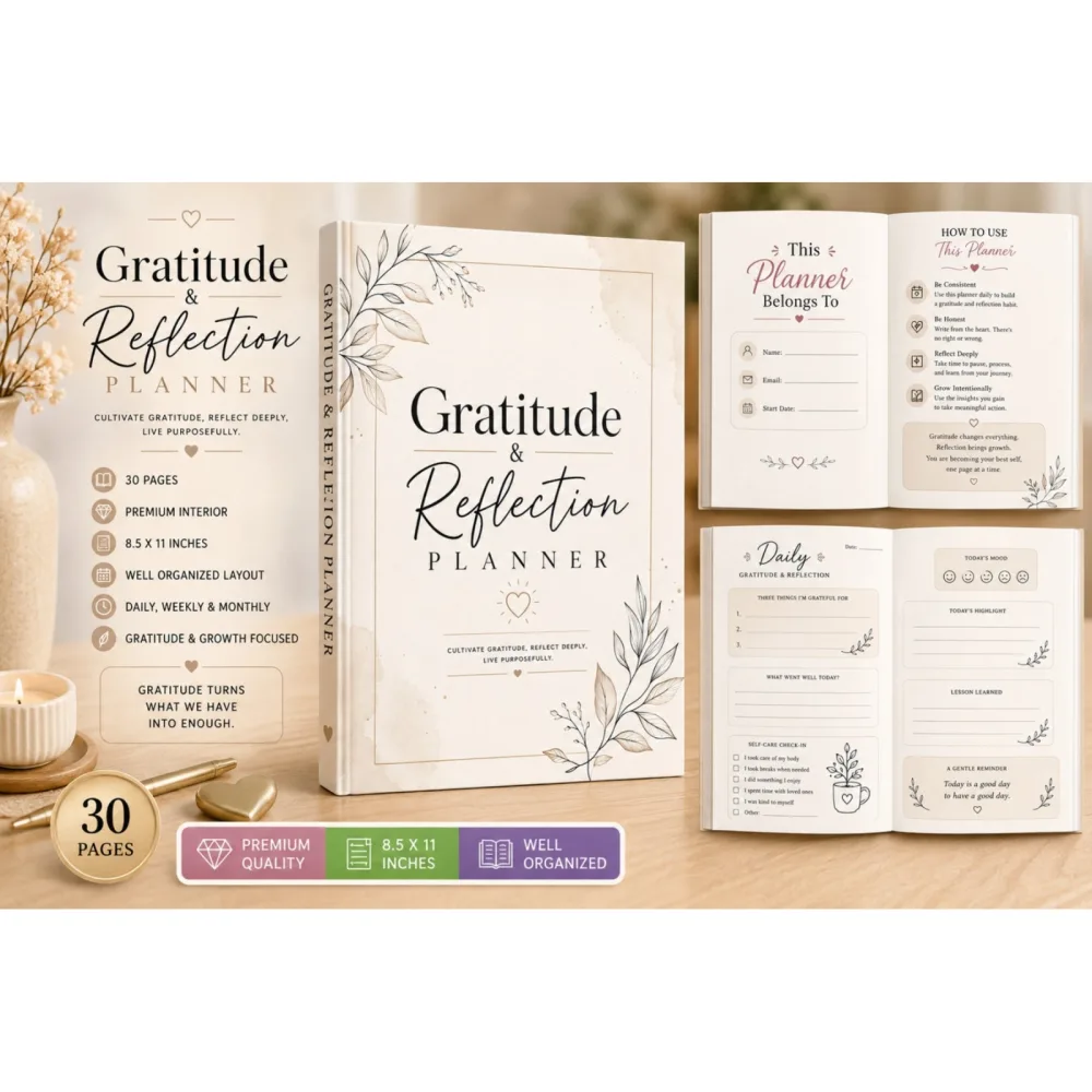 Gratitude And Reflection Planner