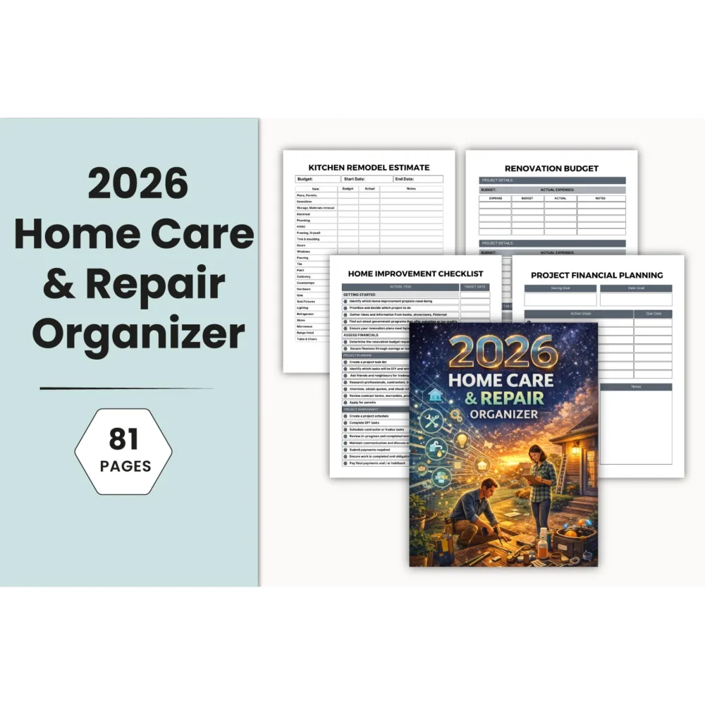 Home Care Repair Planner