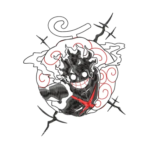 Ghost Embroidery Design