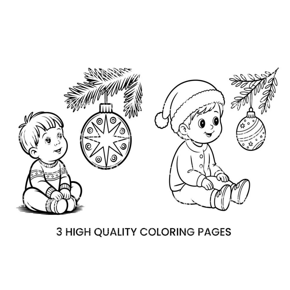 Christmas BabiesFun Coloring Books