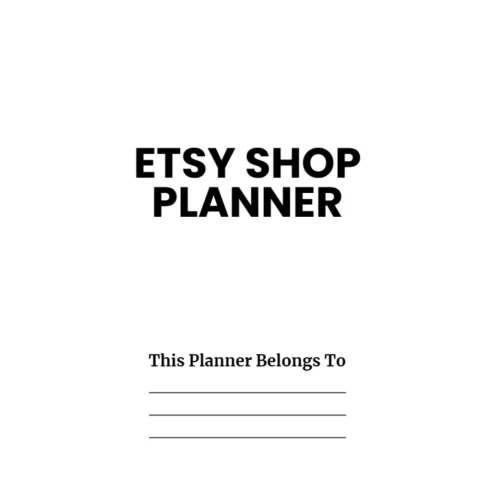 Etsy Shop Planner Bundle