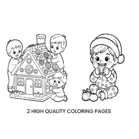 Baby's First Christmas Coloring Books