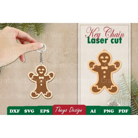 Christmas Keychain SVG Bundle