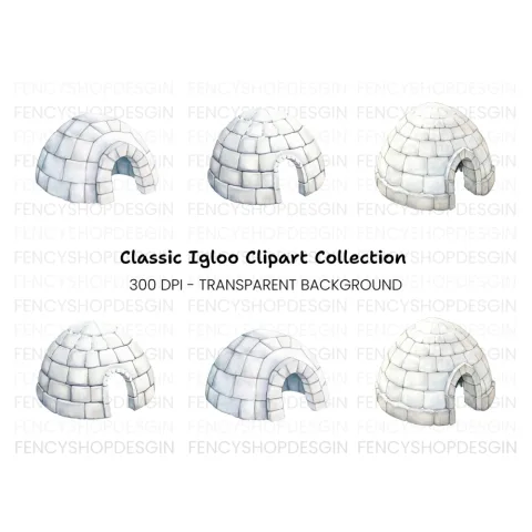 Igloo Clipart Bundle