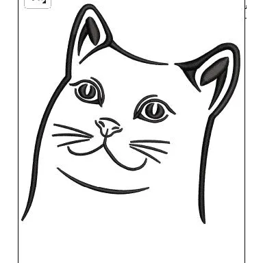 Cat Embroidery Design