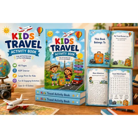 Kids Travel Activity Book