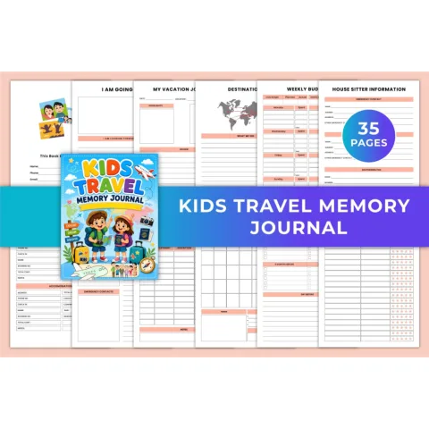 Kids Travel Memory Journal