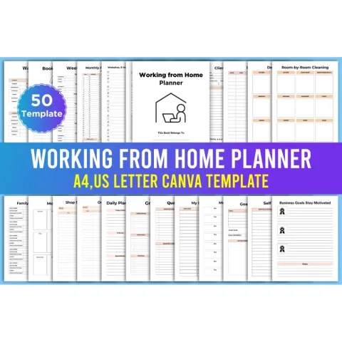 Editable Working From Home Planner