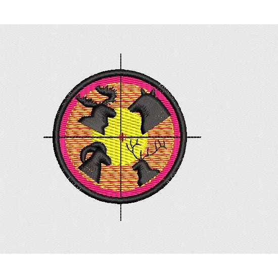 Aim Embroidery Design