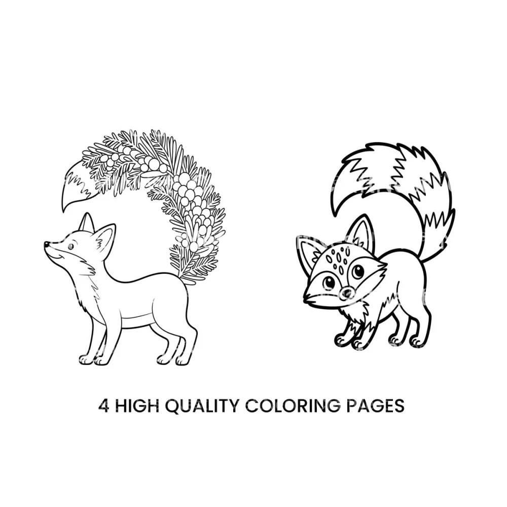 Charming Fox Coloring Books