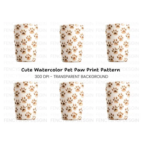 Cute Paw Clipart Bundle