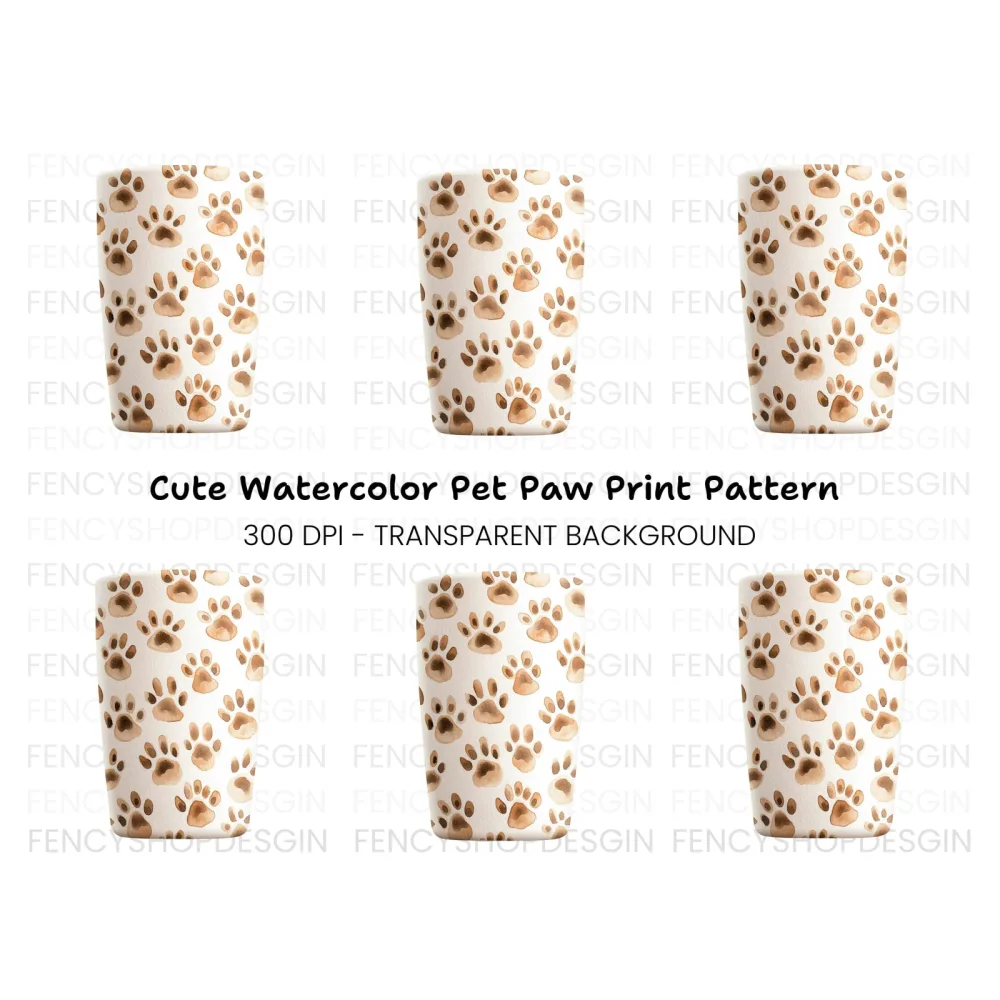 Cute Paw Clipart Bundle