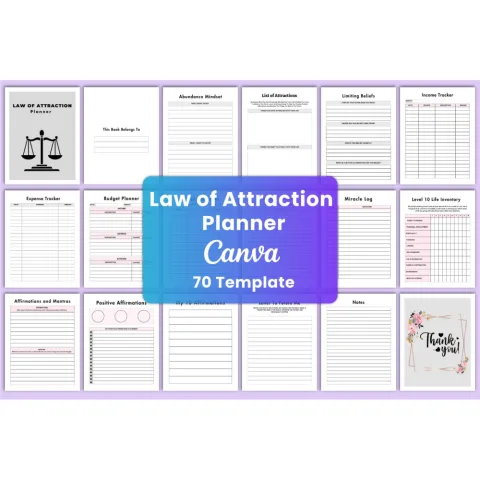 Law of Attraction Planner for Manifestation Success