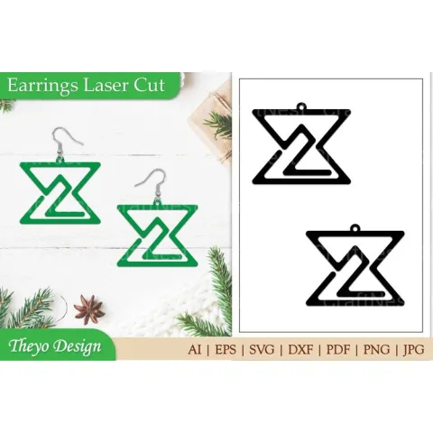 Earrings Laser Cut SVG Bundle