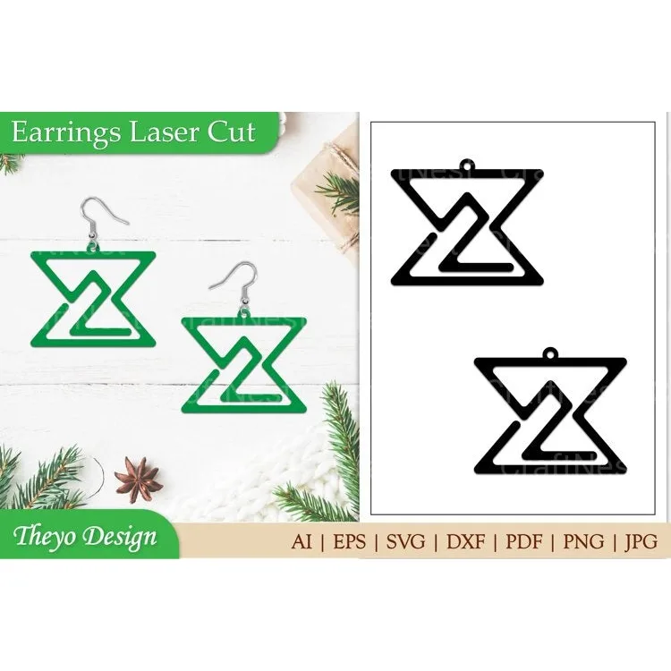 Earrings Laser Cut SVG Bundle