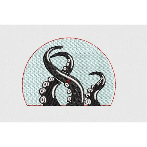 Octopus Embroidery Design