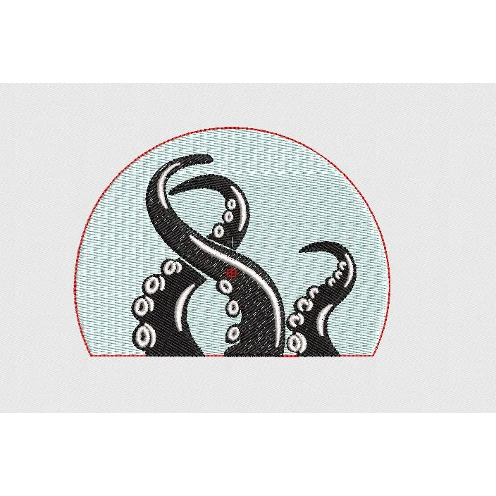 Octopus Embroidery Design