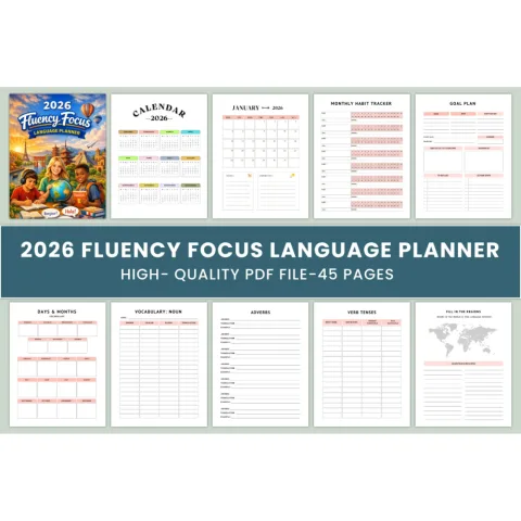 Fluency Focus Language Planner