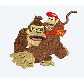 Monkey Embroidery Design