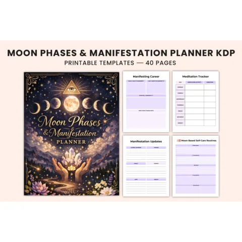 Moon Phases Manifestation Planner