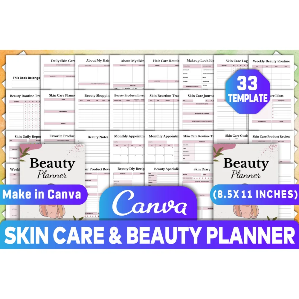 Skin Care Beauty Planner