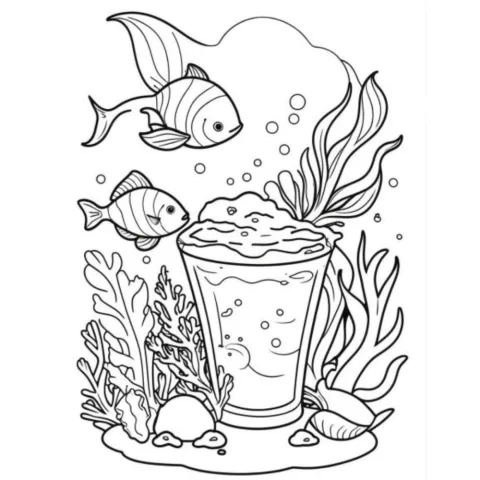 Ocean Animals Coloring Book for Kids