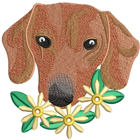 Dog Embroidery Design