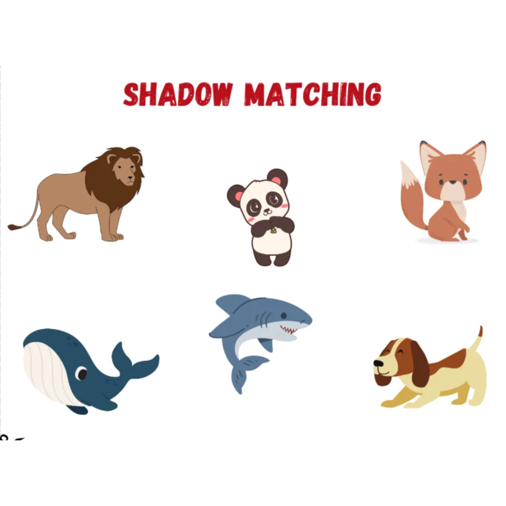 Shadow Matching Activity Worksheets