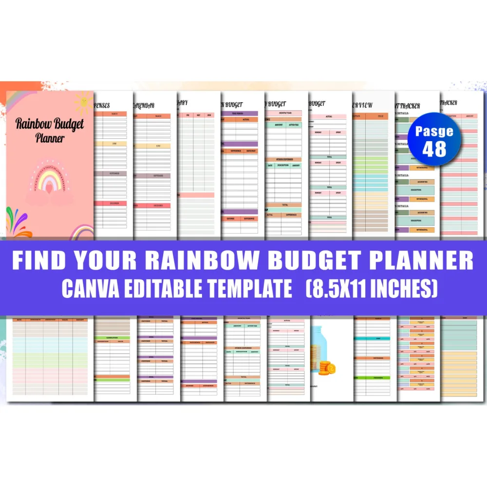 Rainbow Budget Planner