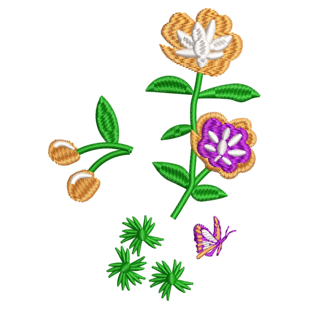 Flower Btr Embroidery Design