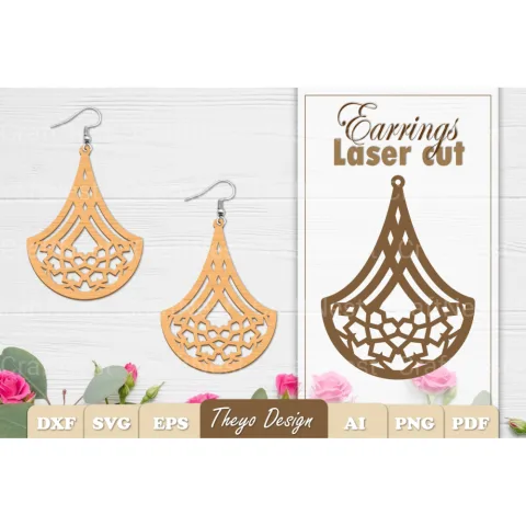 Earrings Mandala SVG Bundle