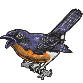 Sparrow Embroidery Design