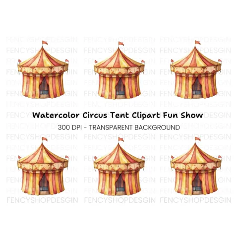 Circus Tent Clipart Bundle